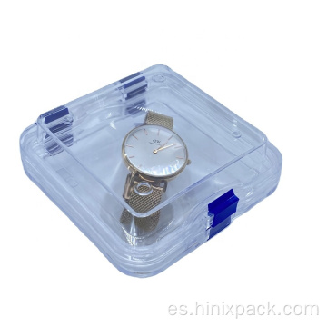 Cajas de visualización de almacenamiento de Clear Clare personalizados Caja de membrana de reloj